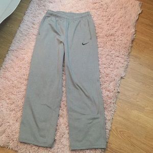 Grey Nike sweatpants